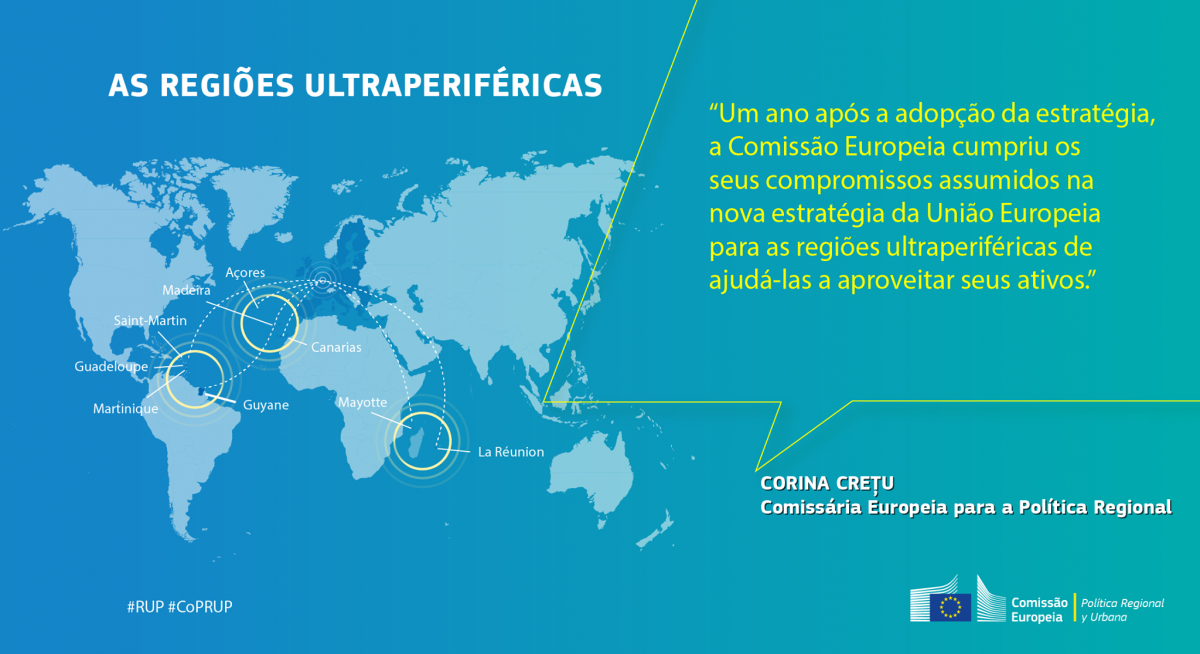 As regies ultraperifricas e a UE: uma parceria renovada e reforada, um ano depois 