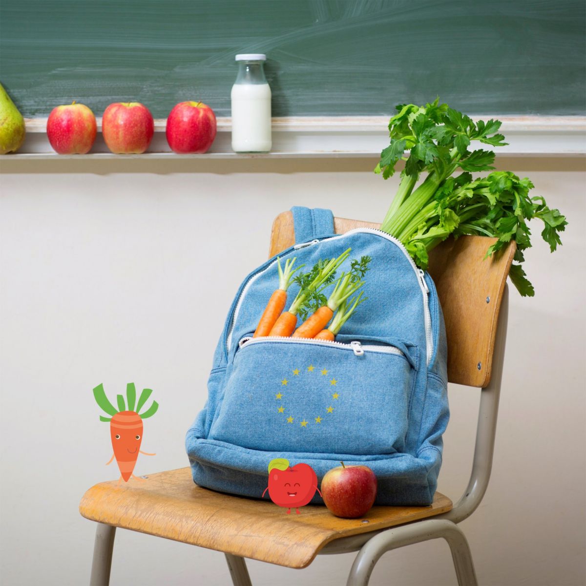 Distribuio de leite, fruta e produtos hortcolas nas escolas graas a programa da UE 