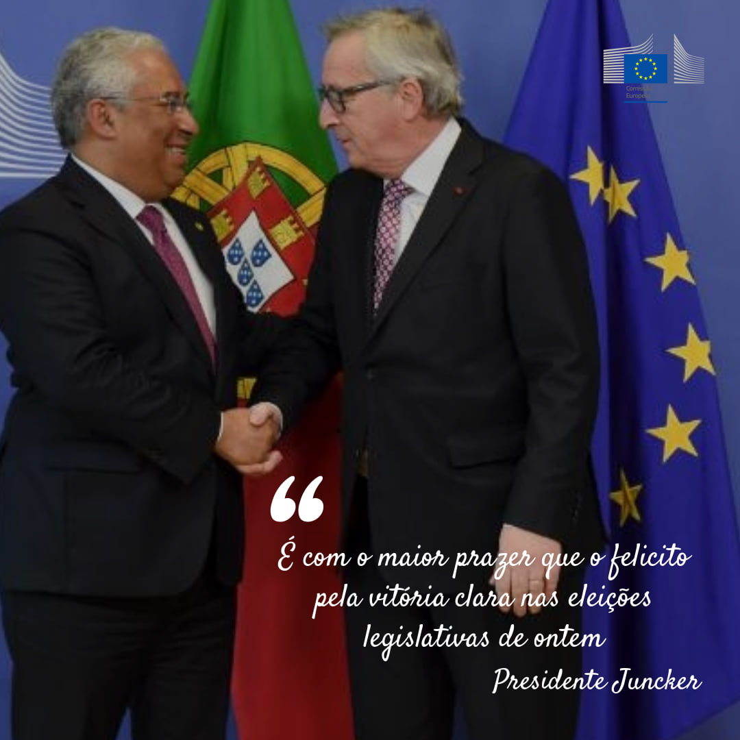 Jean-Claude Juncker felicita Antnio Costa