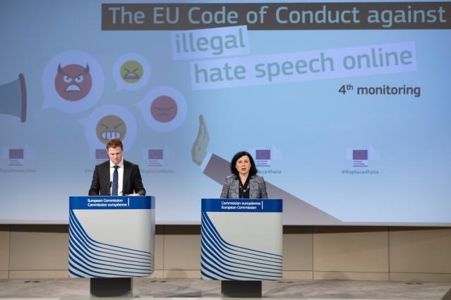 Combate  incitao ilegal ao dio em linha  Cdigo de Conduta da UE garante uma resposta rpida 