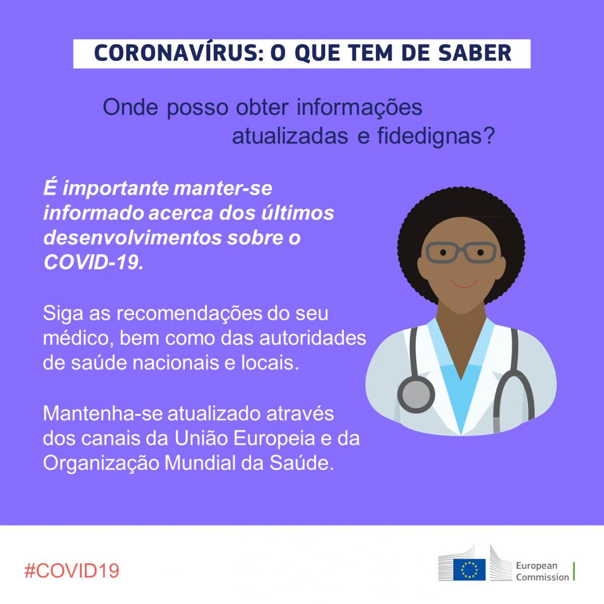 O QUE PRECISA DE SABER - COVID19